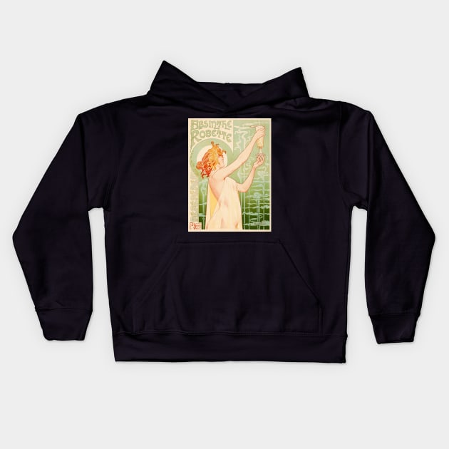 Absinthe Robette (1896) Kids Hoodie by Scum & Villainy